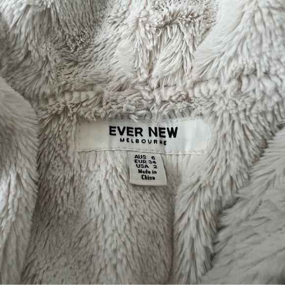 Ever New Faux Fur Lined Jacket Burgundy Gold Accents Size 2 Removable Lining - Picture 12 of 12